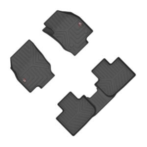 GFX Volkswagen Taigun 2021 Onwards Custom Fit LLM LifeLong TPV Mats - Set Of 3 Pcs.